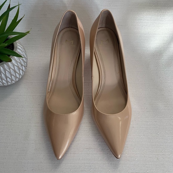 Marc Fisher LTD Zala Simmery Patent Learns Block Heel Dress Pumps Woman’s 7.5M - Picture 6 of 12